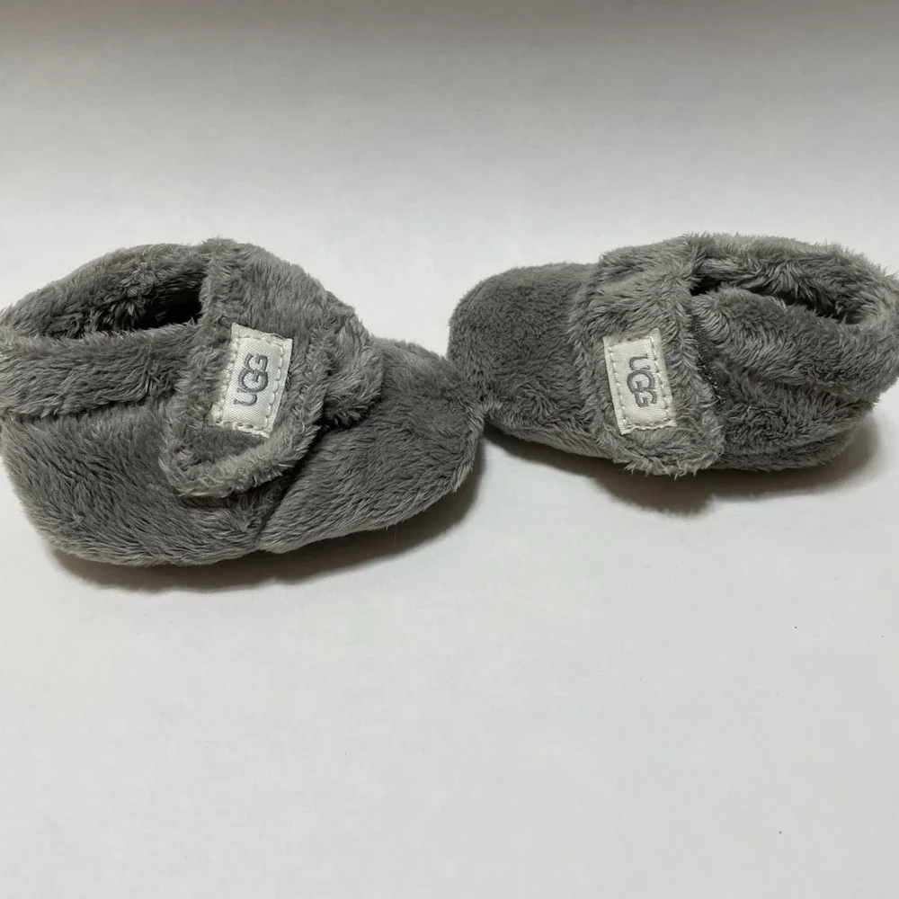 UGG Baby Bixbee Booties Charcoal Grey Newborn 0/1‎